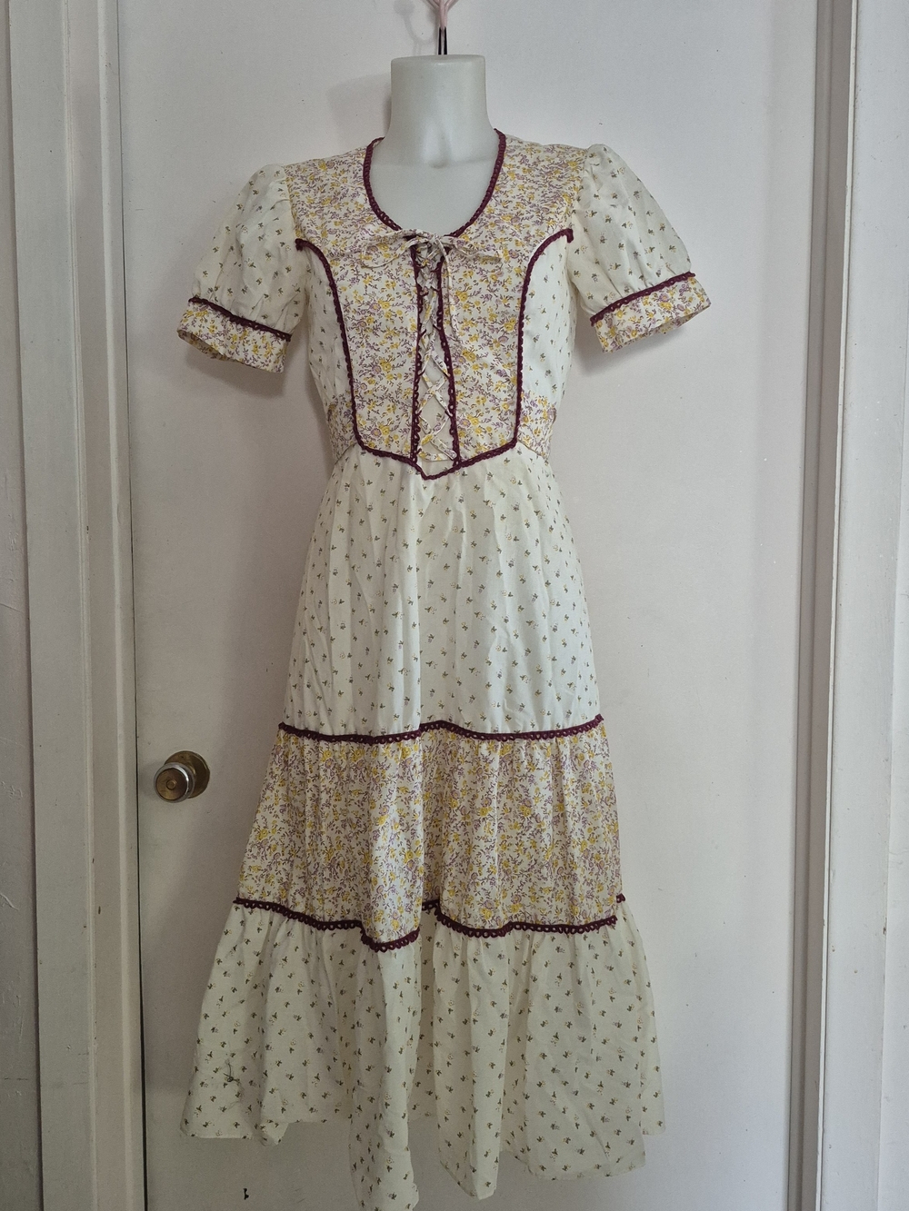 Vintage 70s Paysant Prairie Dress